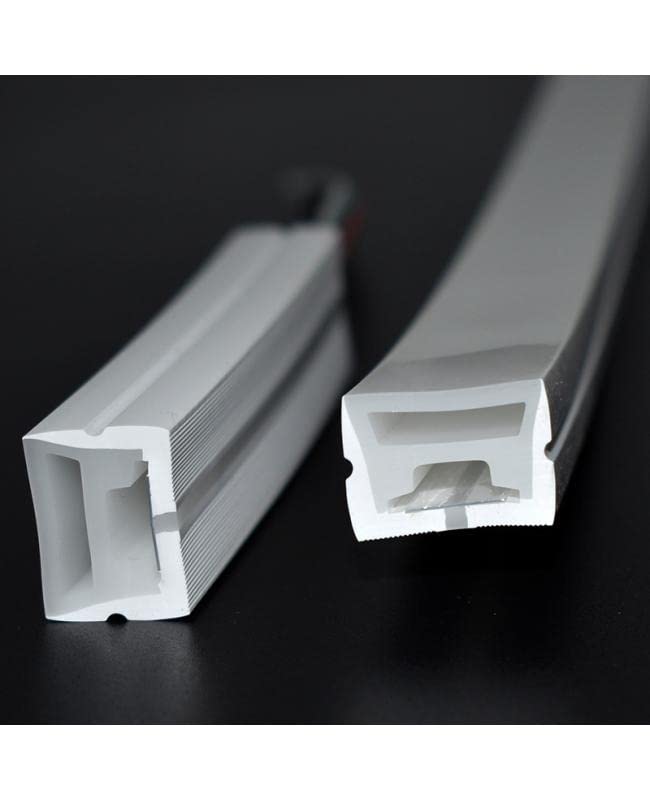 50 METER Flexible Silicone Neon Profile Light - Front Bend IP65 220v - Warm White