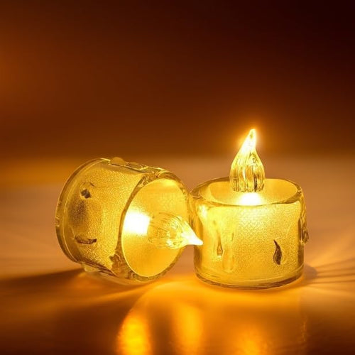 Decorative Crystal Candles Transparent