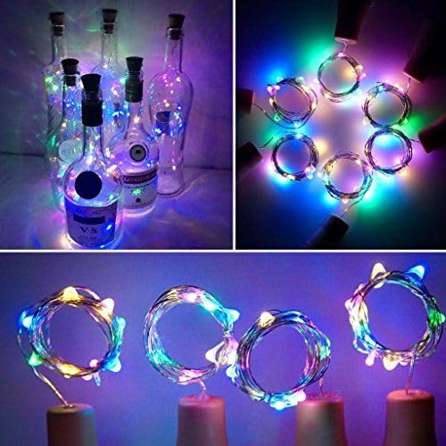 Multi LED Wine Bottle Cork Lights
