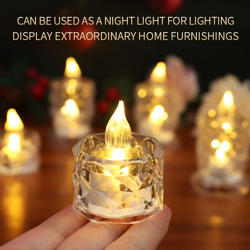 Led Crystal Tea Light Candles