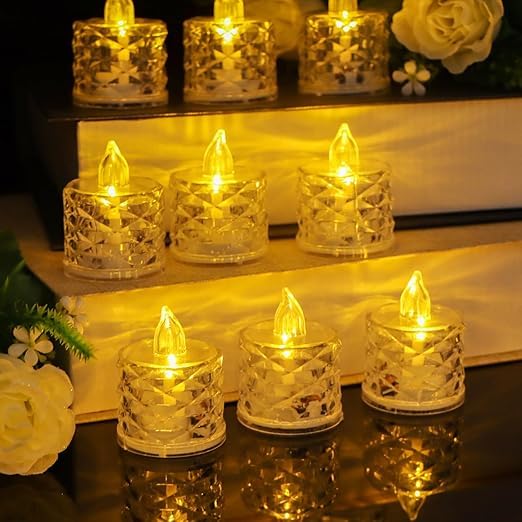 Led Crystal Tea Light Candles