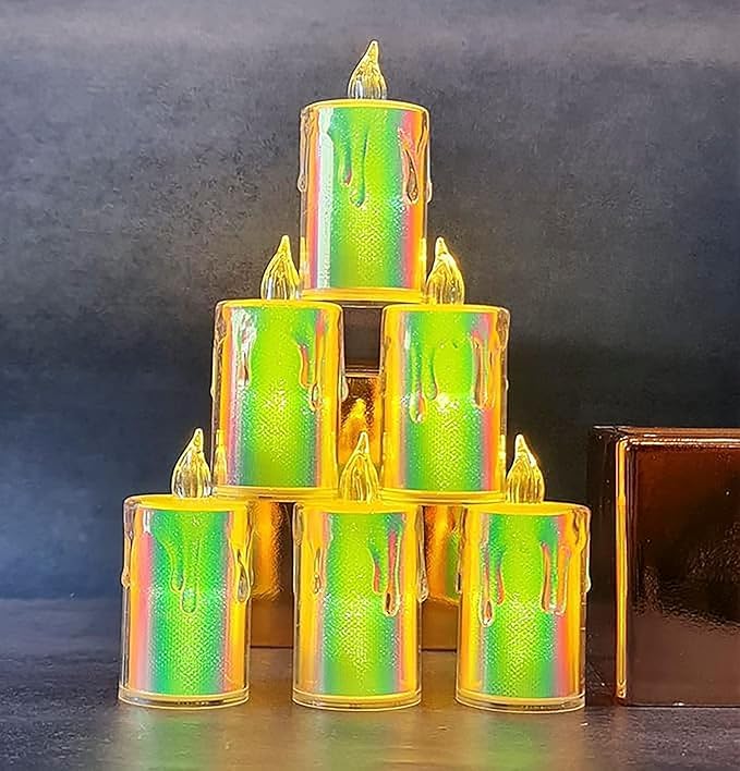 Rainbow LED Candles