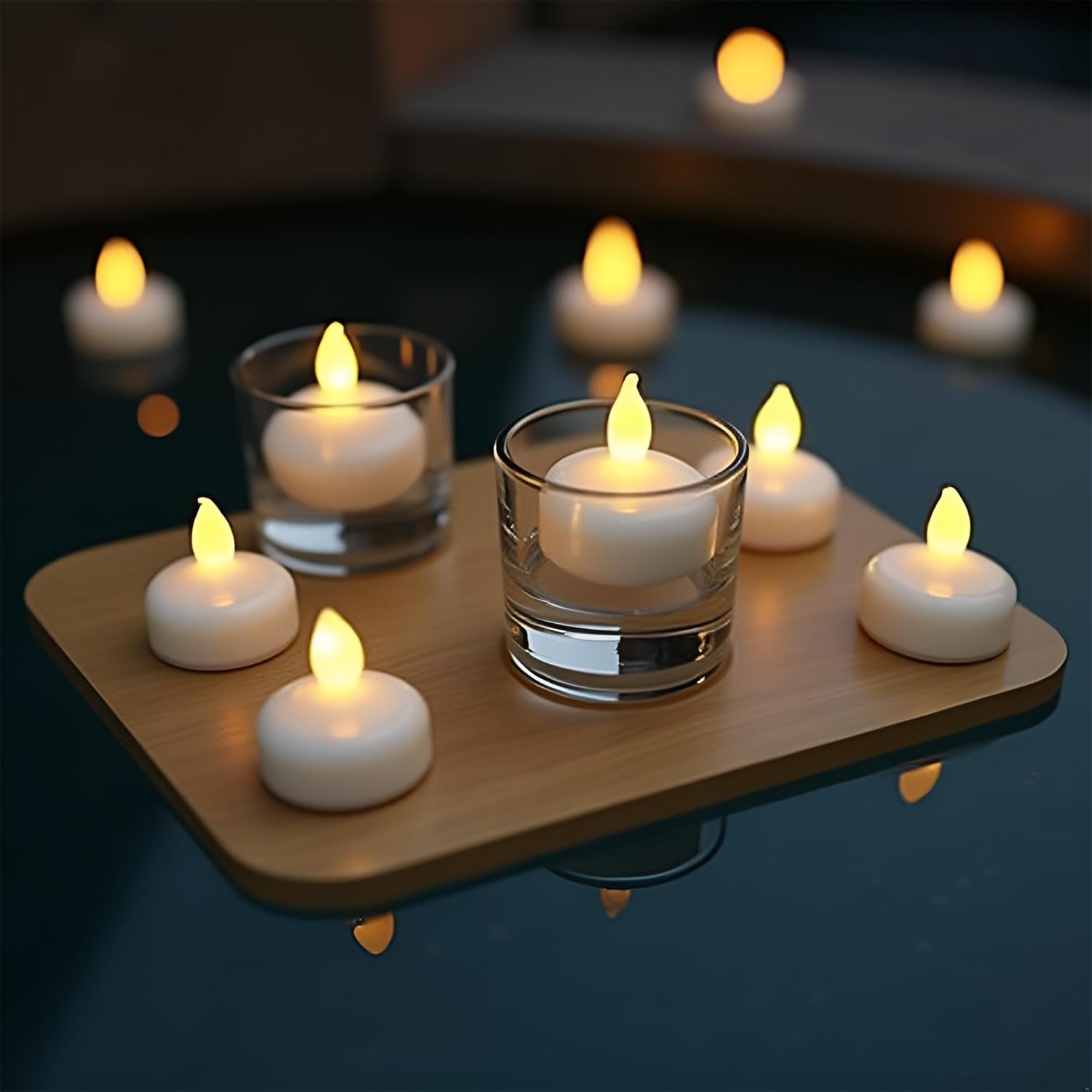 Floating LED Tealight Candles