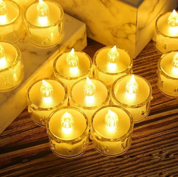 Decorative Crystal Candles Transparent