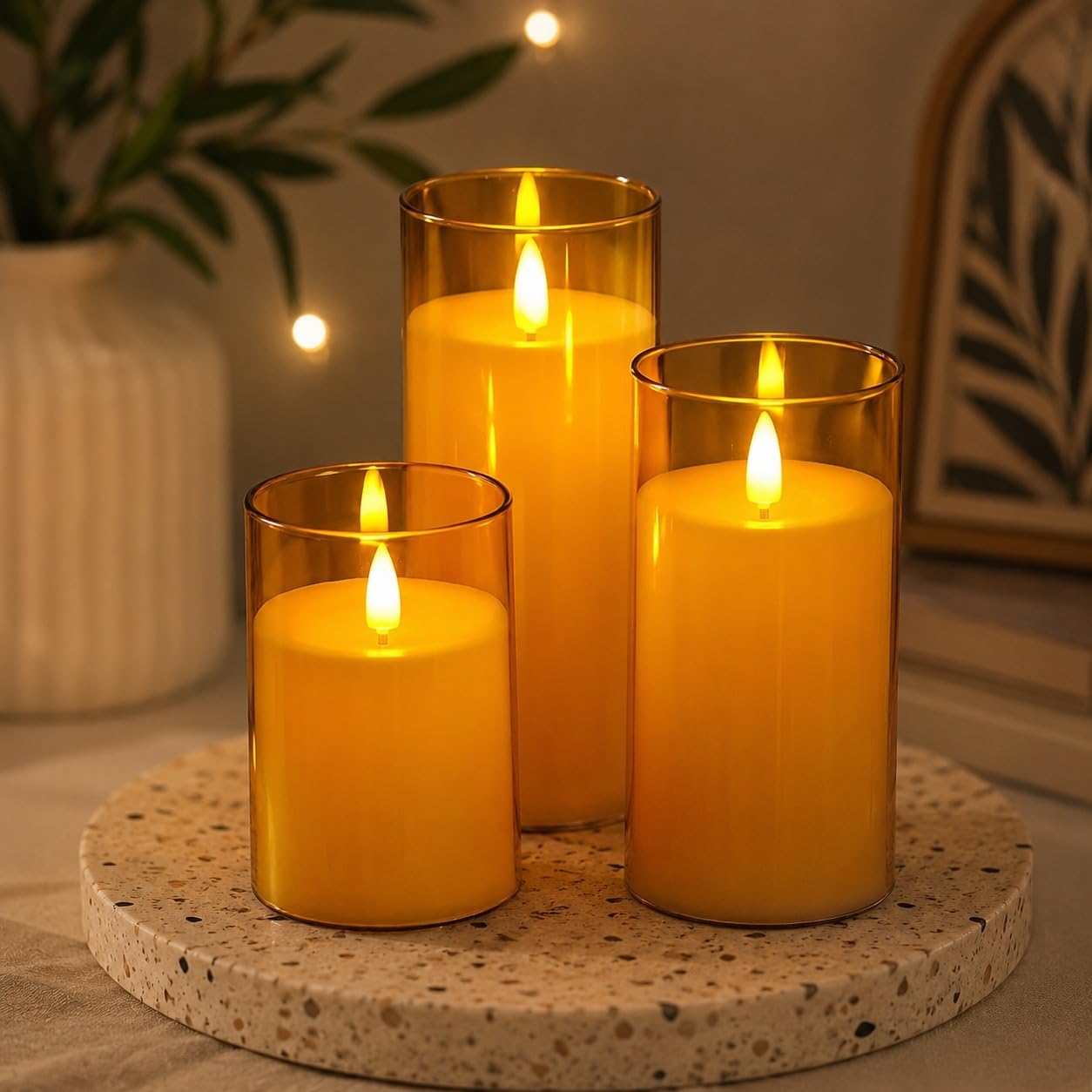 Flameless LED Pillar Candles
