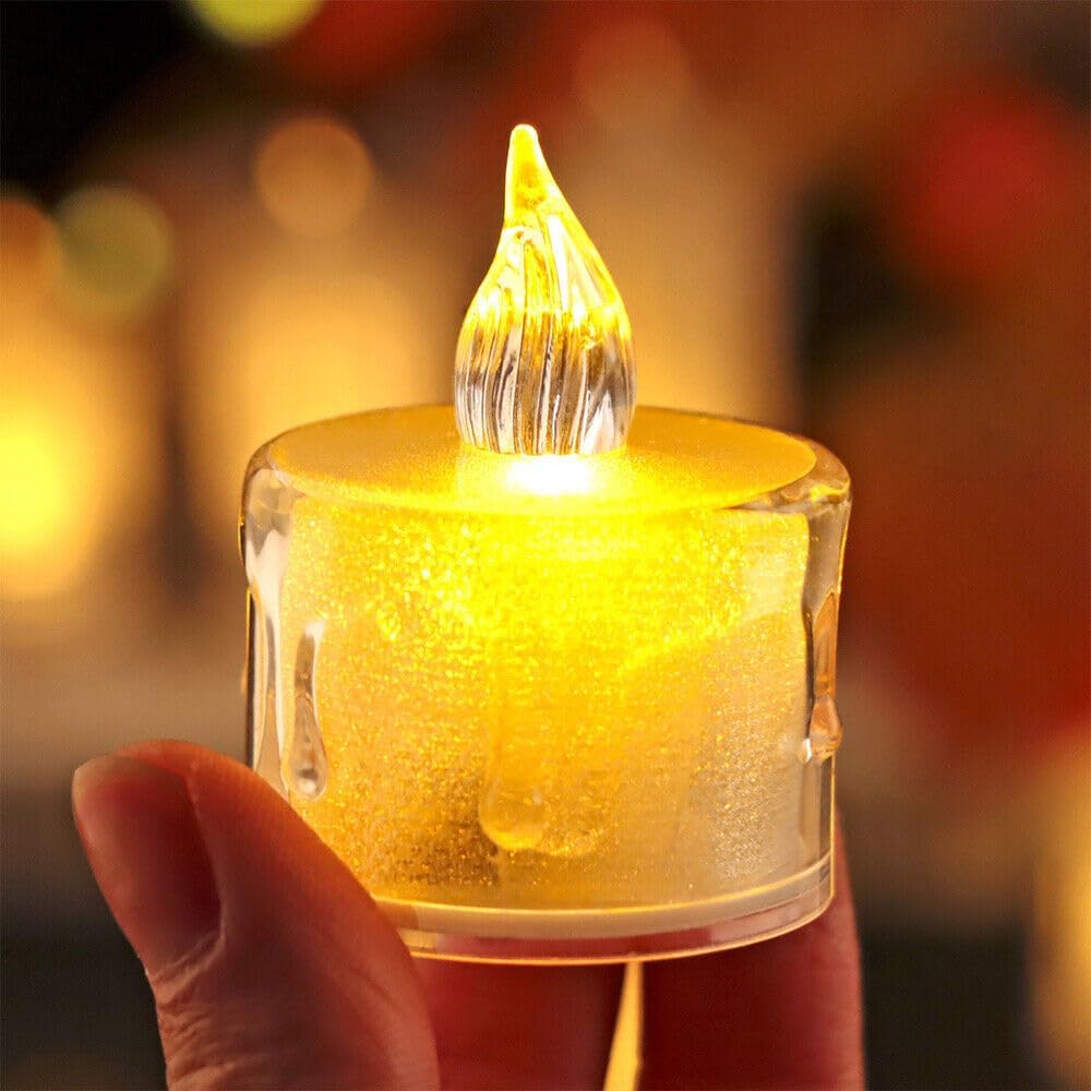 Decorative Crystal Candles Transparent