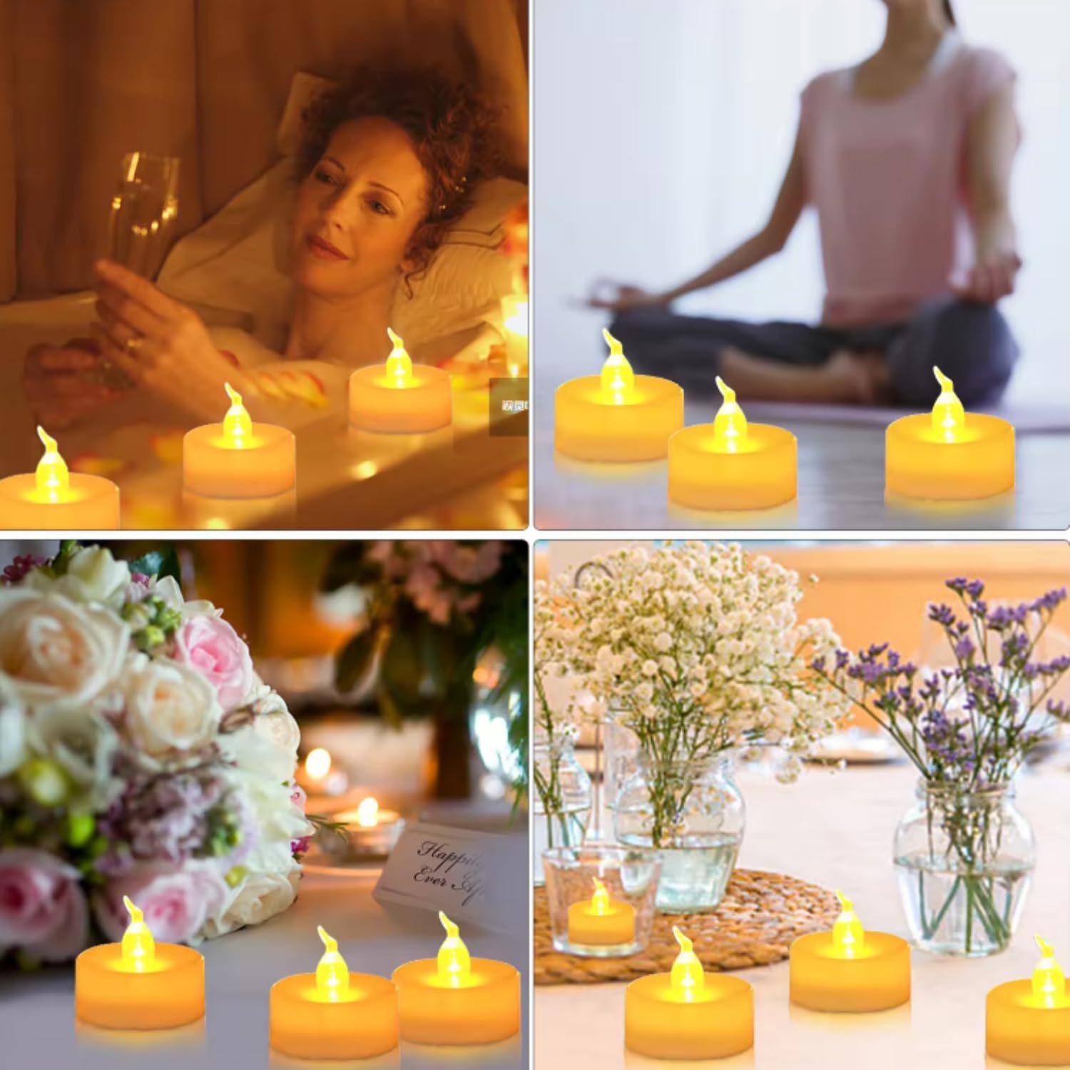 LED Tealight Candles (Pack of 24)