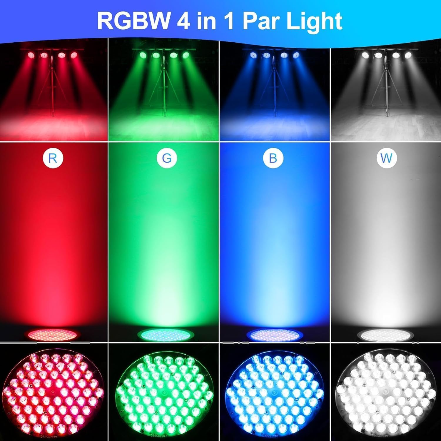 60LED PAR DJ Light DMX Control - RGB