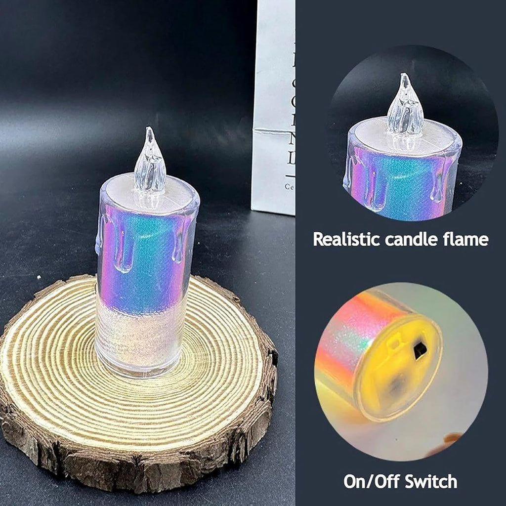Rainbow LED Candles