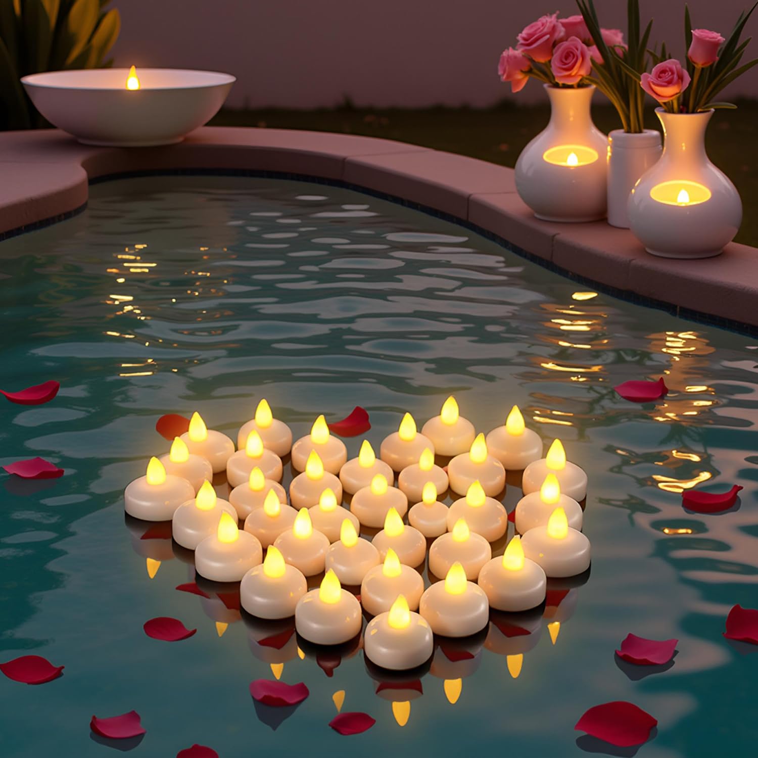 Floating LED Tealight Candles