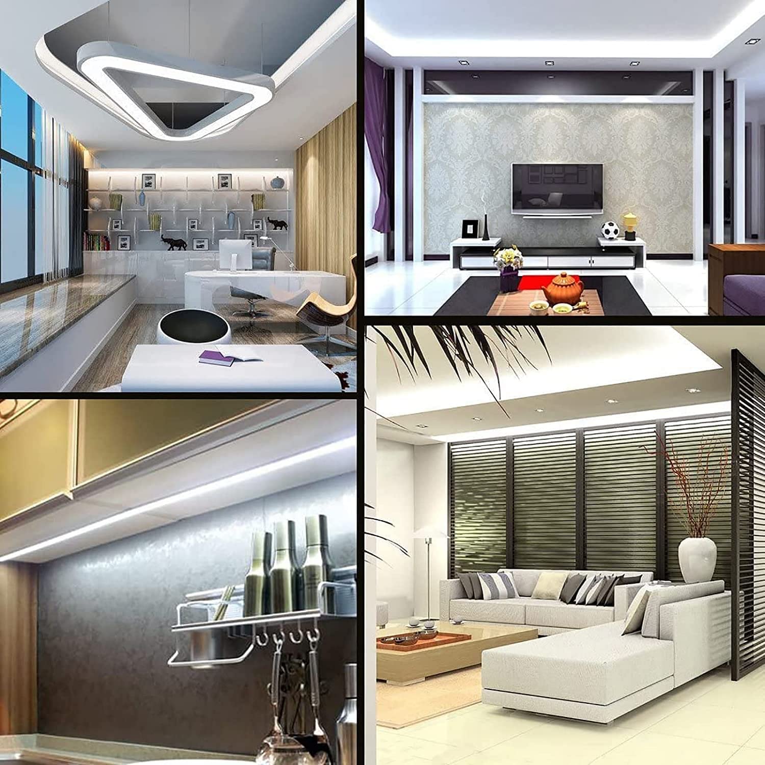50 METER Flexible Silicone Neon Profile Light - Front Bend IP65 220v - Warm White