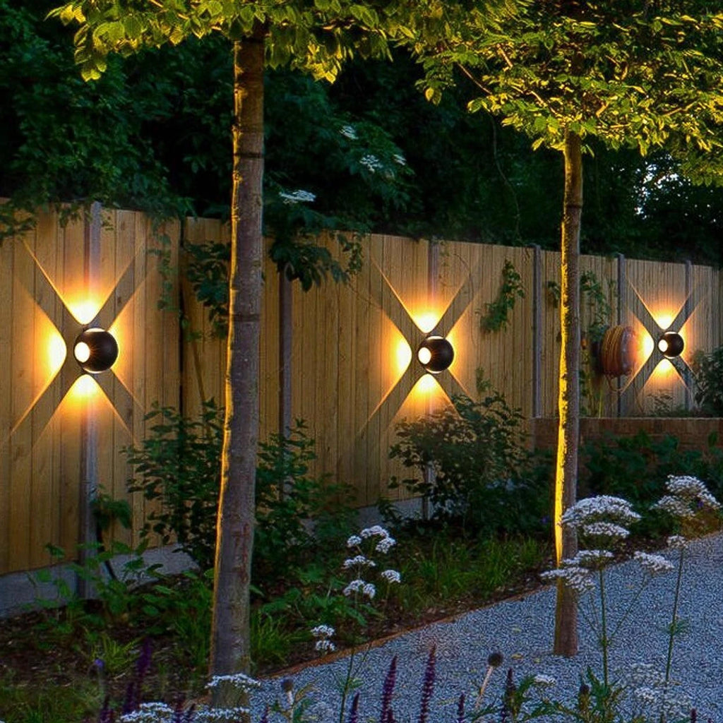4 Way Outdoor Wall Light (Warm White)