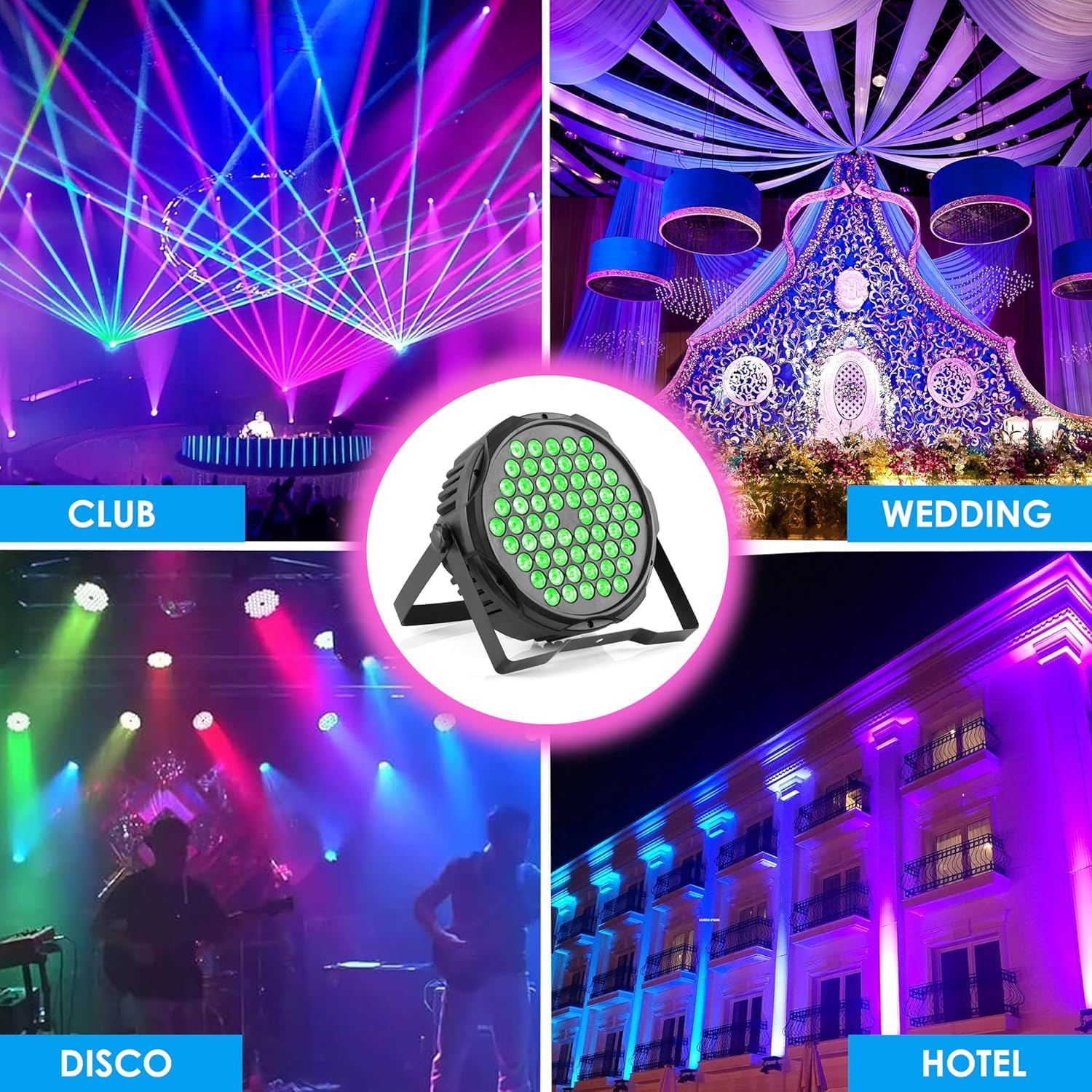 60LED PAR DJ Light DMX Control - RGB